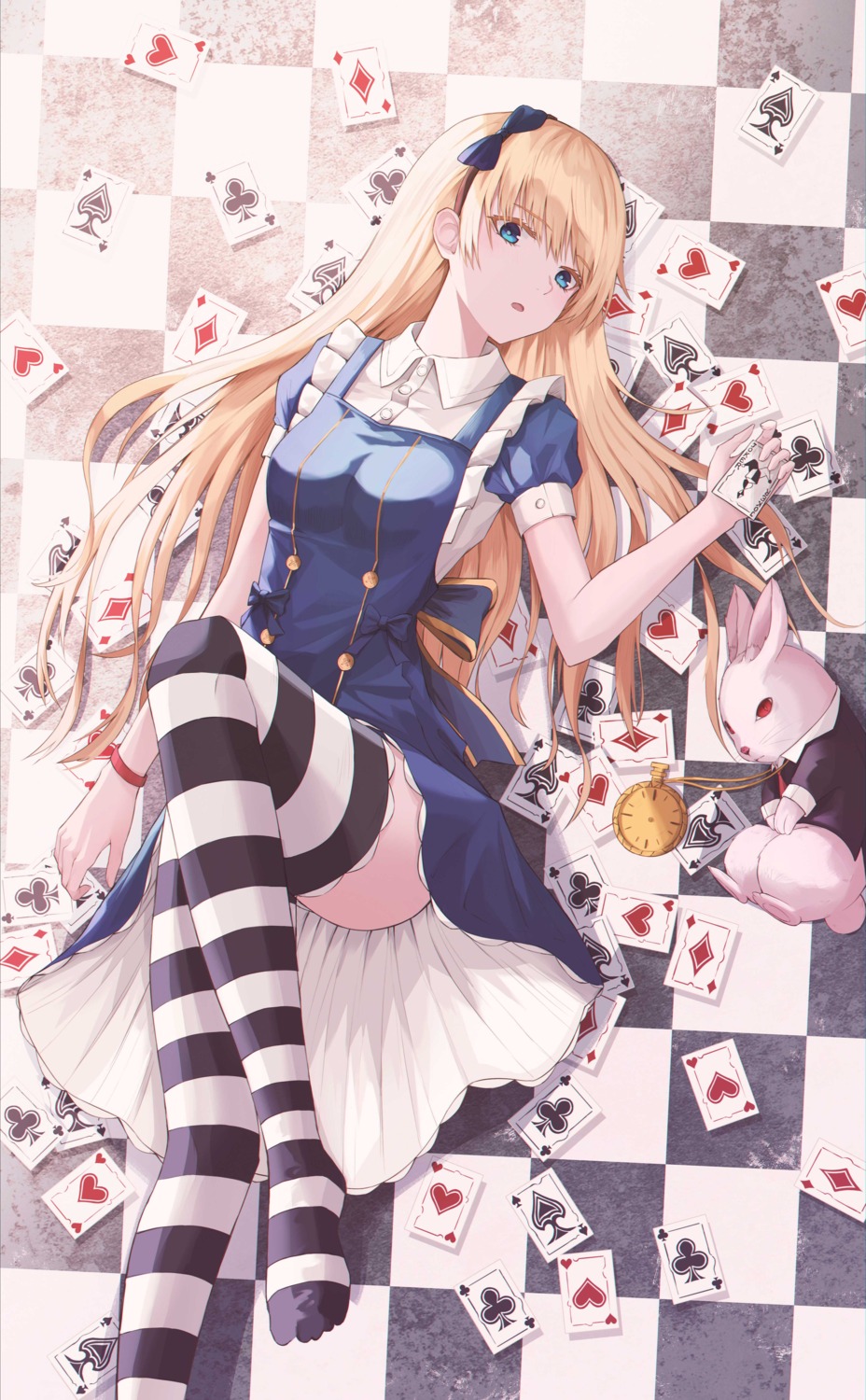 Min Park Alice In Wonderland Alice Dress Skirt Lift Thighhighs 786037 Yandere